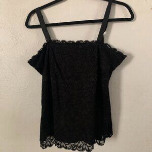Black lace vintage Y2K cami